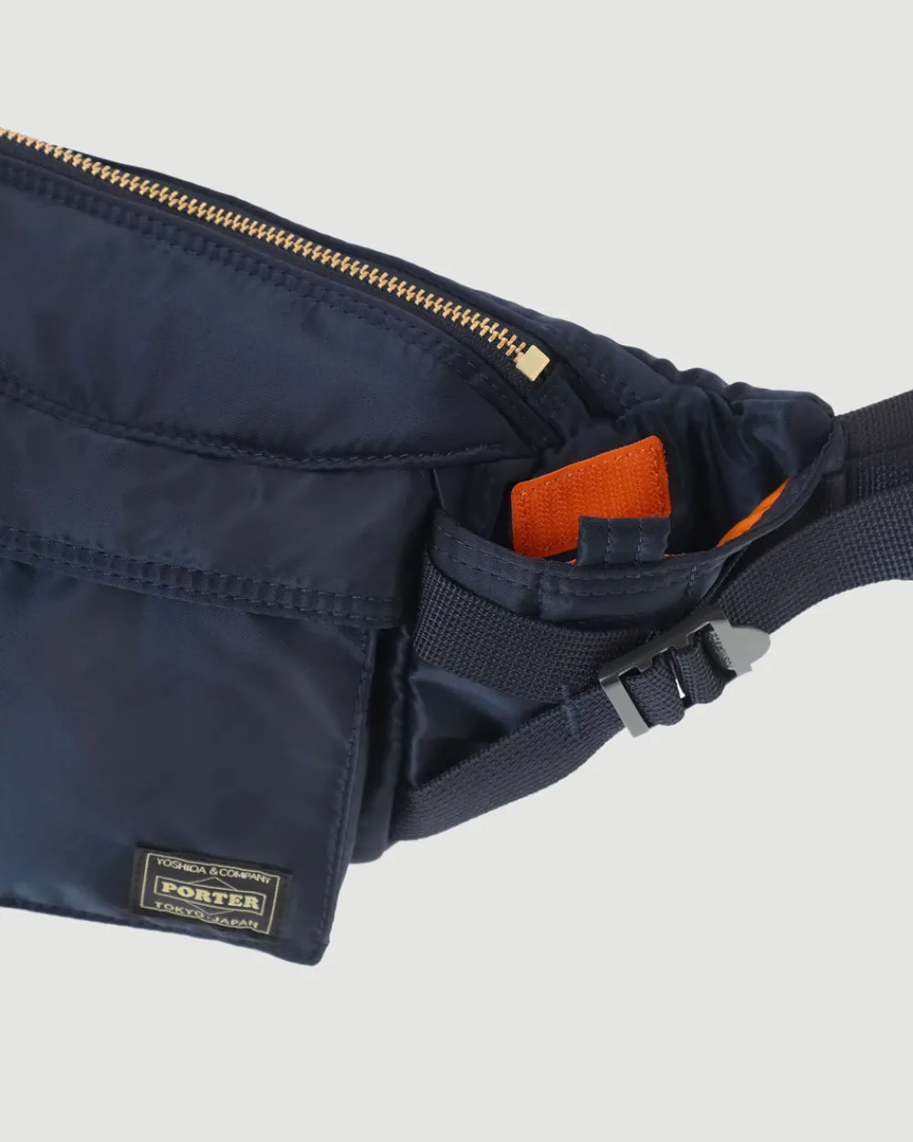 Porter Yoshida Tanker Waist Bag Small Iron Blue Sale