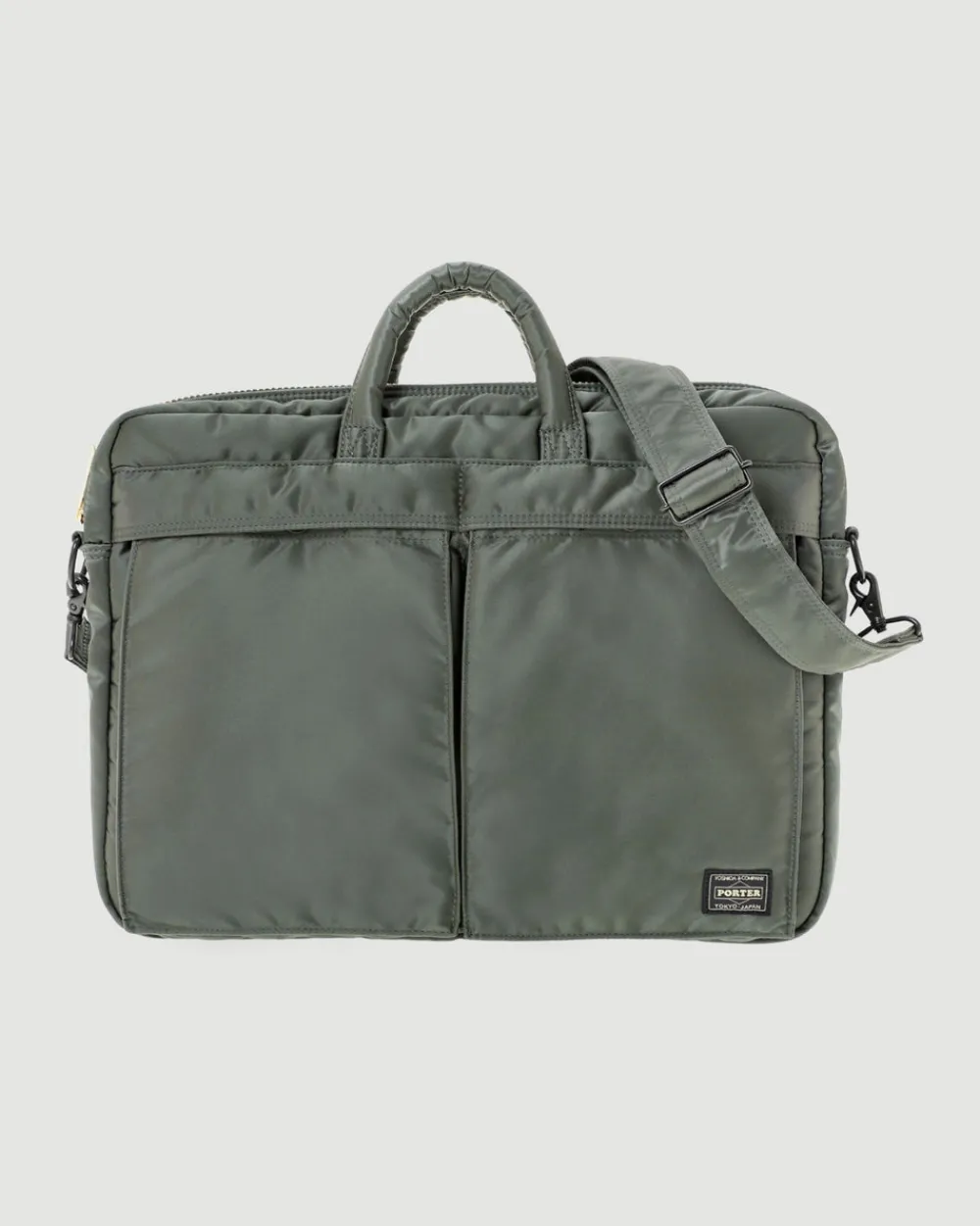 Porter Yoshida Tanker 2Way Briefcase Sage Green Clearance