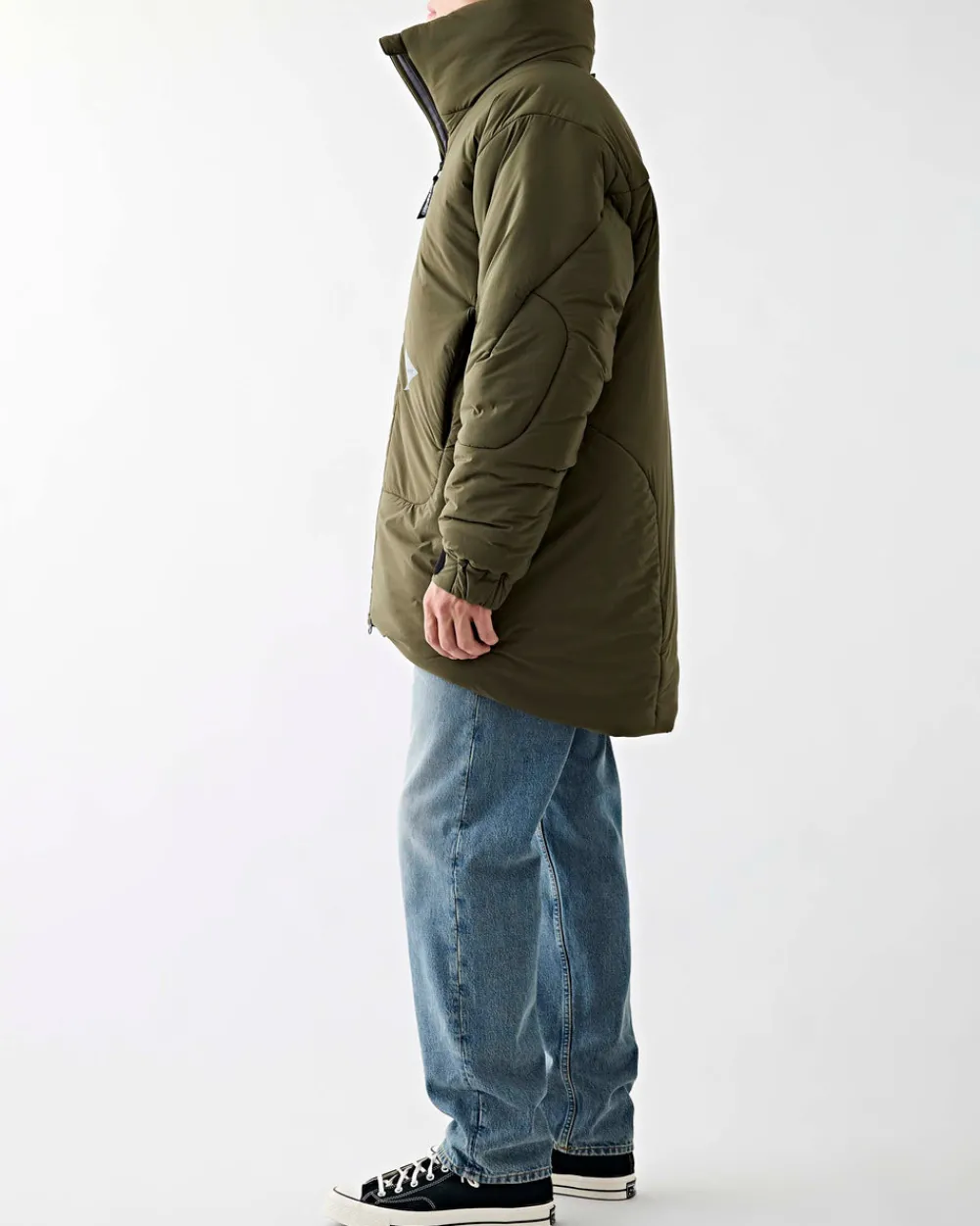 and wander Top Fleece Coat Khaki Fashion