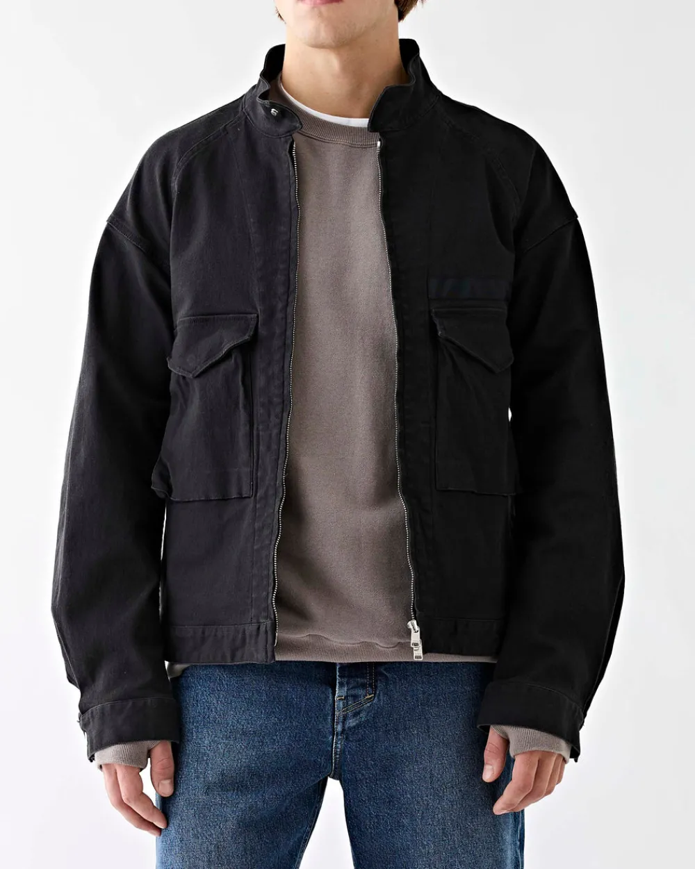 Nonnative Trooper Short Jacket Cotton Drill Twill Black New