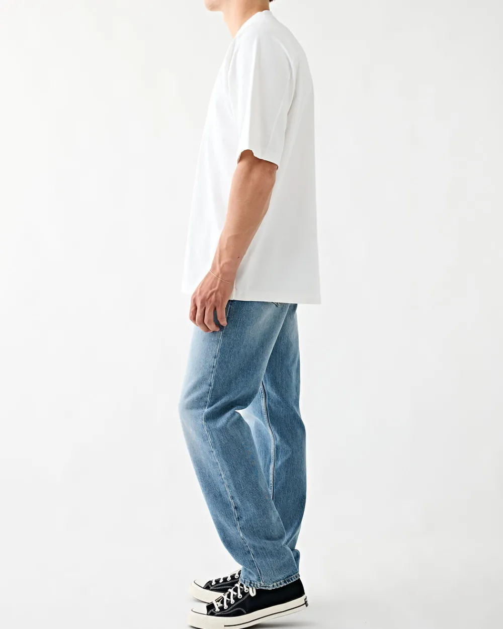 Tenue. Varsity V-Neck T-Shirt Optic White Online
